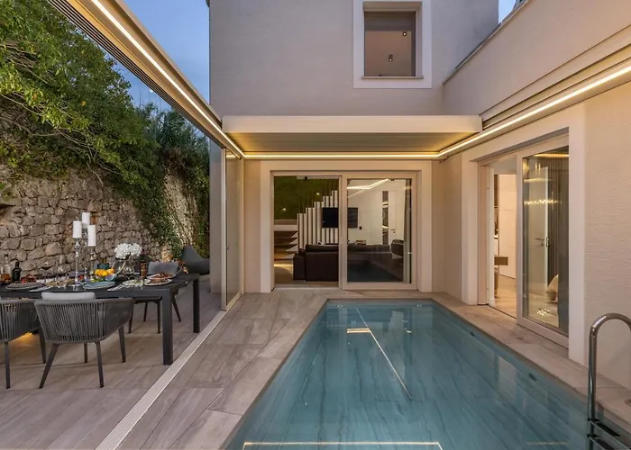 Arca, Sea View/sauna/open/closed/heated Pool Villa Nin